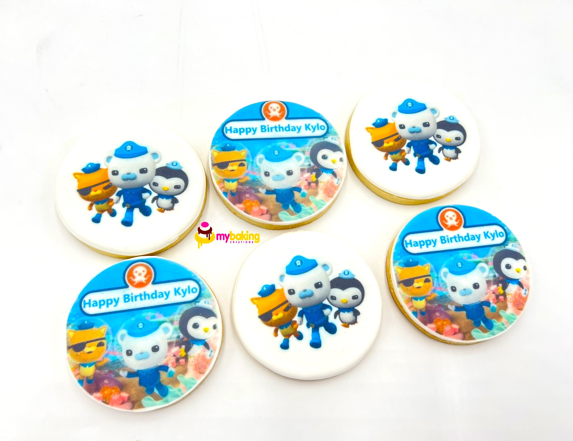 Custom printed Octonauts themed cookies Bay Area bakery